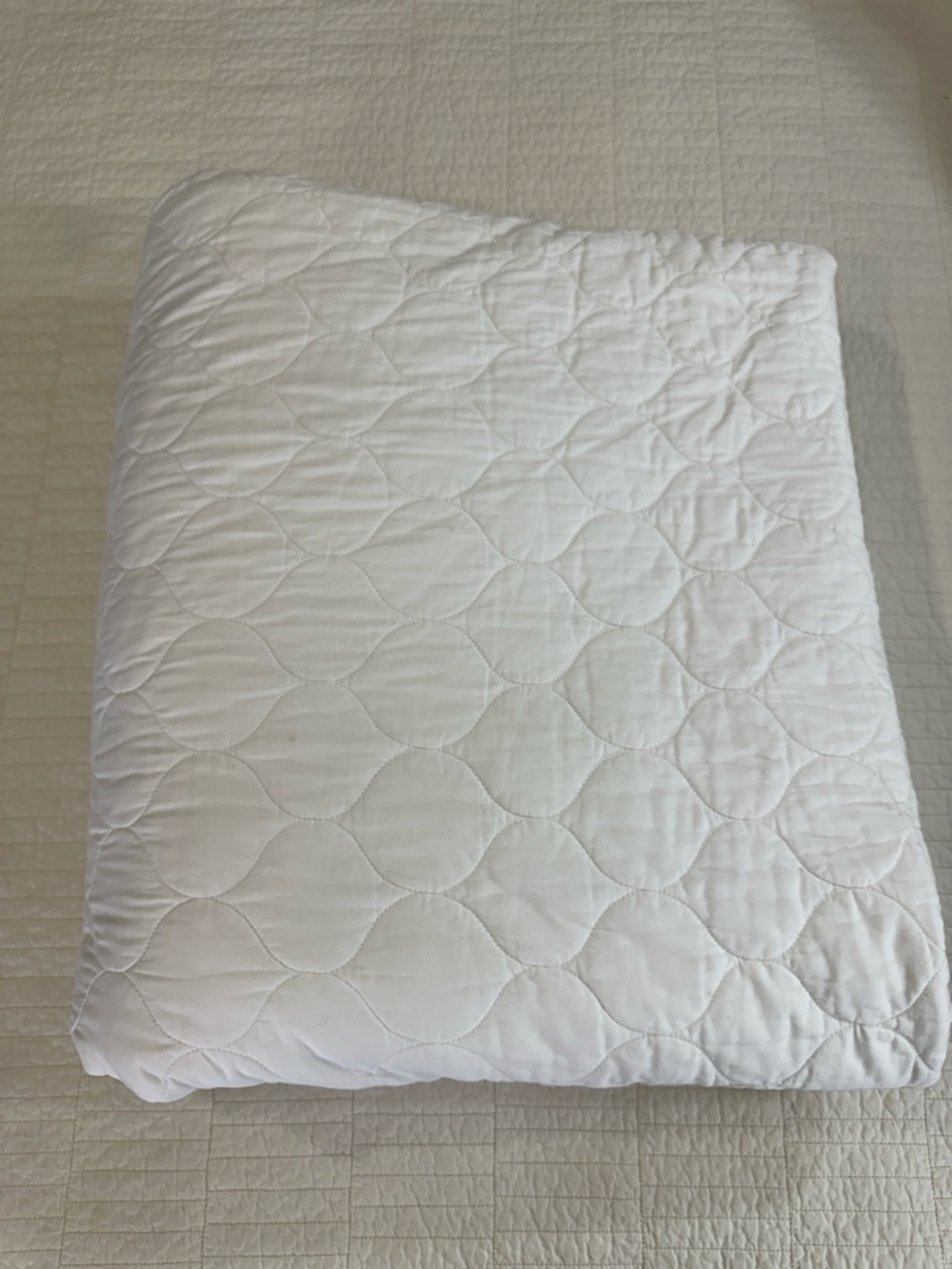 Whisper Organics King Mattress Pad Organic Cotton Quilted Protector Soft - Picture 5 of 8